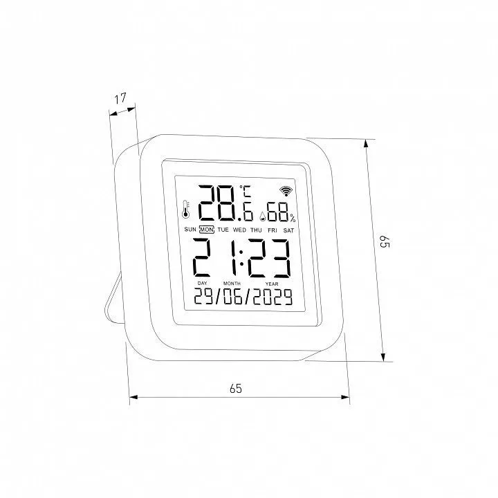 Датчик температуры и влажности Elektrostandard  76270/01