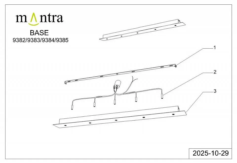 Подвесной светильник Mantra Arrecife 9384+9229 (5L)