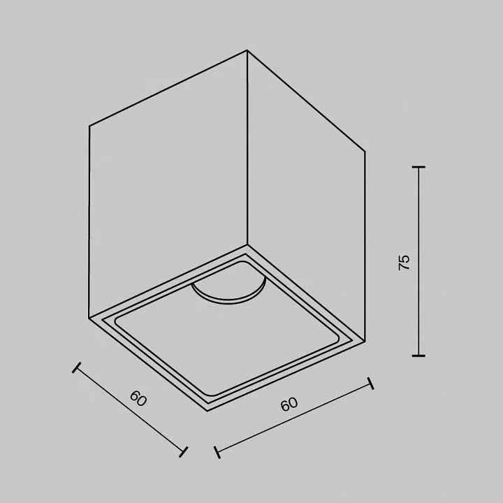 Накладной светильник Maytoni Technical Альфа C065CL-8W3K-SQ-WB