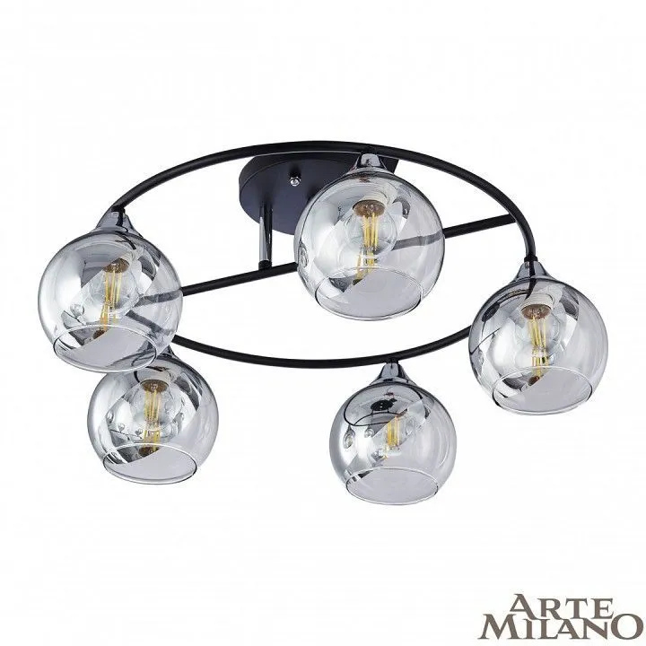 Потолочная люстра Arte Milano AMALFI-322403 322403/5 BK+CR
