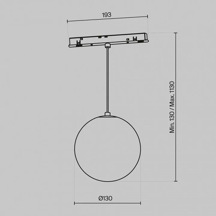Подвесной светильник Maytoni Technical Луна TR039-2-5W4K