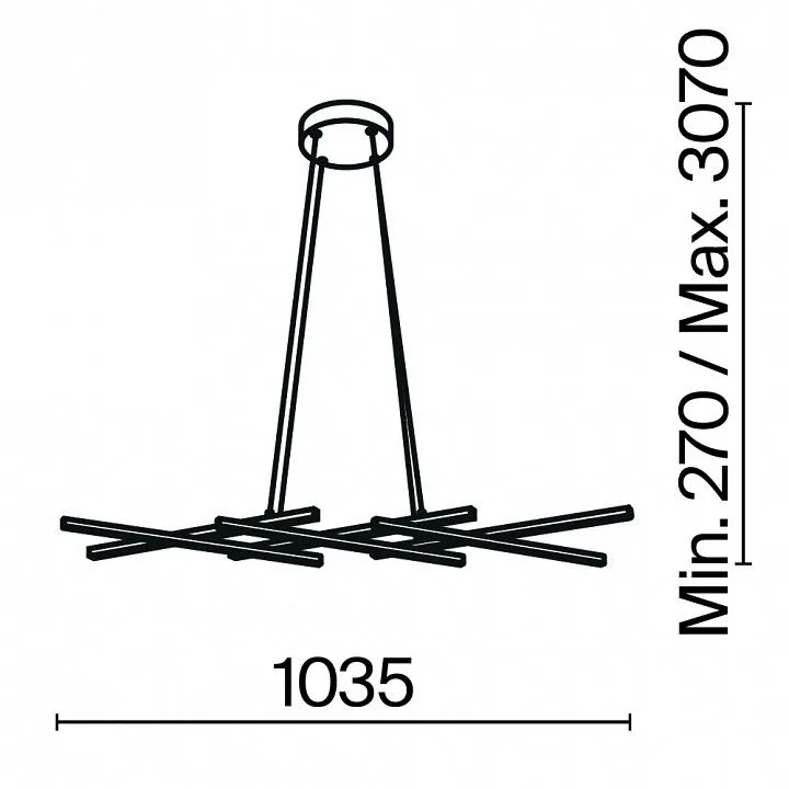 Подвесная люстра Maytoni Гало MOD244PL-L50BK