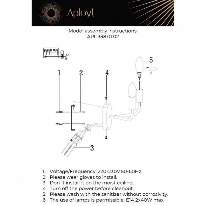 Бра Aployt Evlalia APL.338.01.02