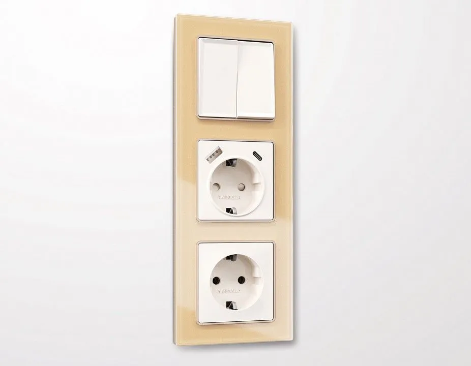 Рамка на 3 поста Ambrella Volt ALFA AF330603