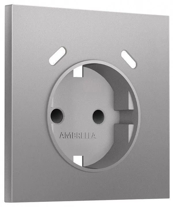 Накладка для розетки с заземлением и со шторками и 2хUSB type C Ambrella Volt SIGMA SP5105