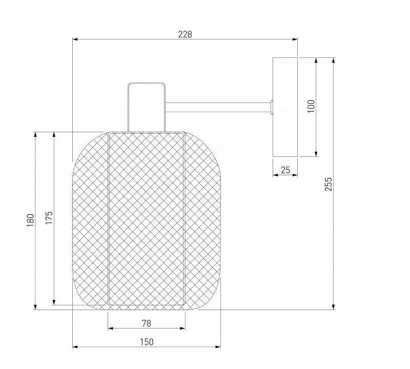Бра Eurosvet Voile 30192/1 золото Бра Eurosvet Voile 30192/1 золото