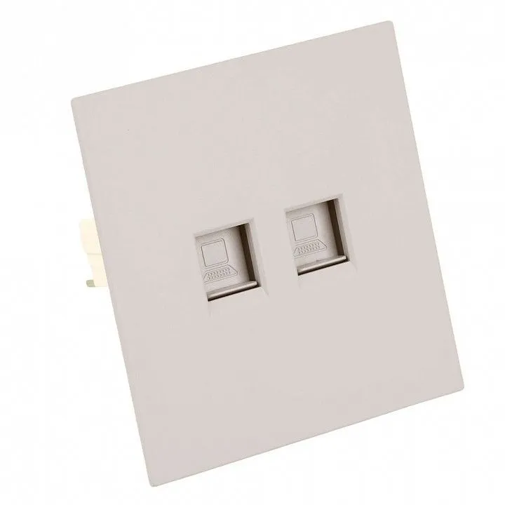 Розетка двойная Ethernet RJ-45 без рамки Stekker Мия 50481