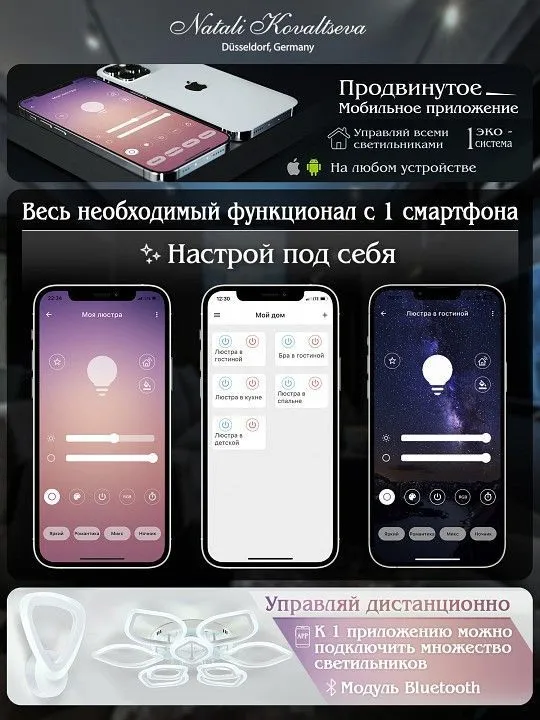 Потолочная люстра Natali Kovaltseva Effect LED LAMPS 81116