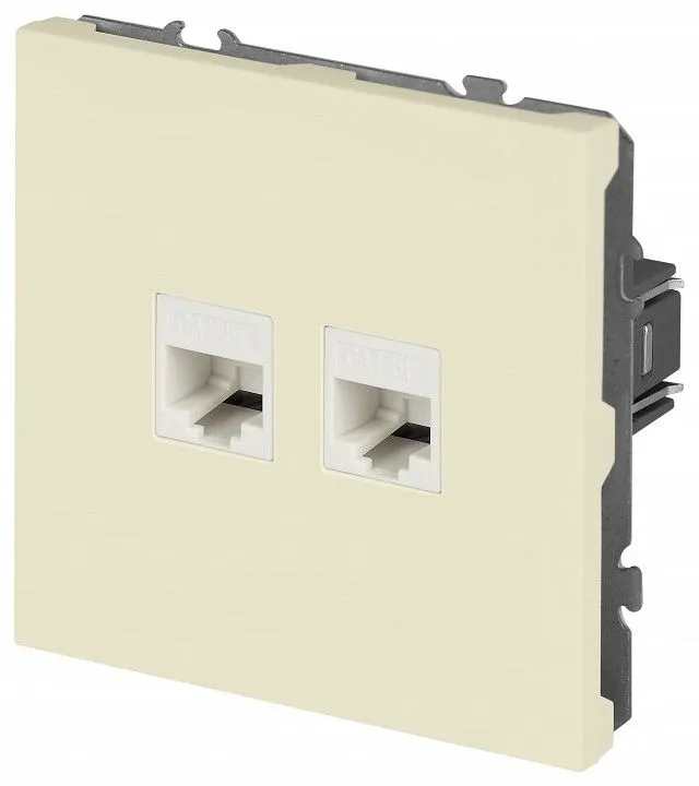 Розетка двойная Ethernet RJ-45 без рамки Эра Galaxy Б0070758