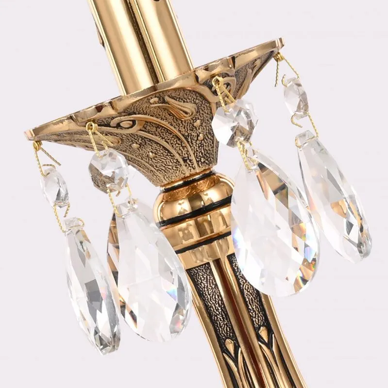 Настольная лампа декоративная Bohemia Ivele Crystal AL77 AL77100L/1-32 GB