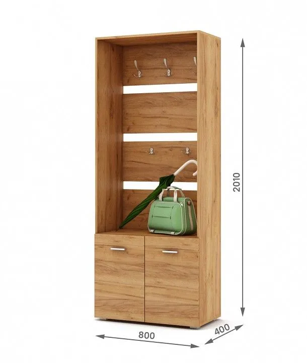 Стенка для прихожей ВМФ Мартин-1 ПРМ-1-ДЗ Стенка для прихожей ВМФ Мартин-1 ПРМ-1-ДЗ