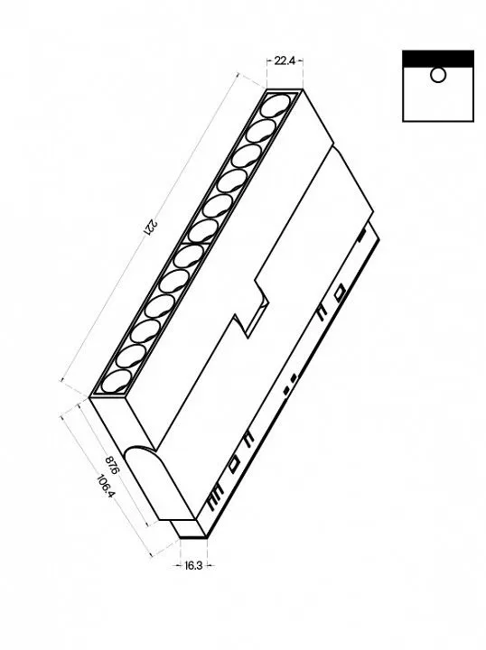 Накладной светильник Maytoni Technical Точки поворотный TR033-2-12W4K-B