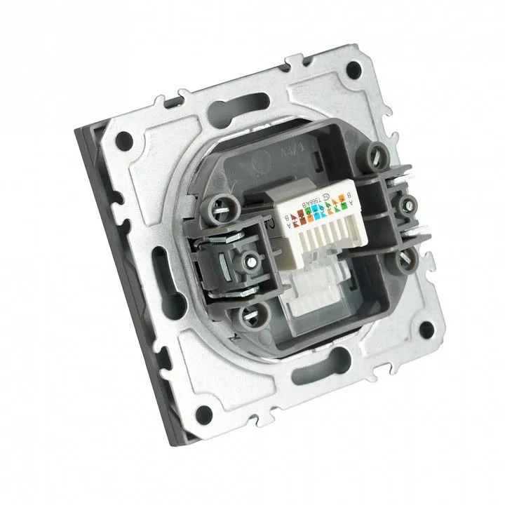 Розетка Ethernet RJ-45 без рамки Stekker Эмили 49951