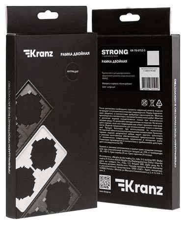 Рамка на 2 поста Kranz STRONG KR-78-0752-5