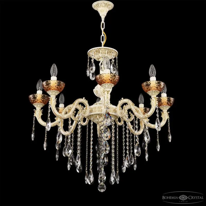 Подвесная люстра Bohemia Ivele Crystal AL7901 AL79101/8/250 B WMG P Amber/M-1F