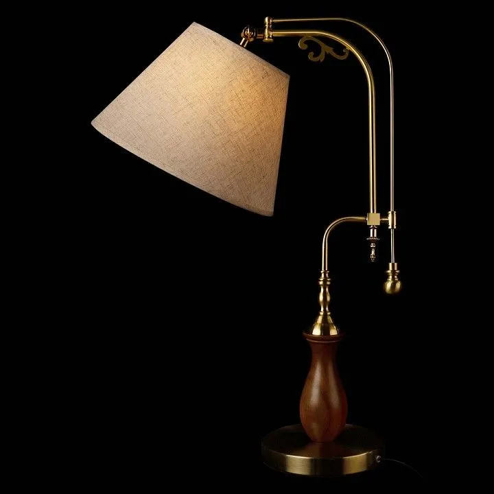 Настольная лампа декоративная Loft it Elaine 10569T Dark wood