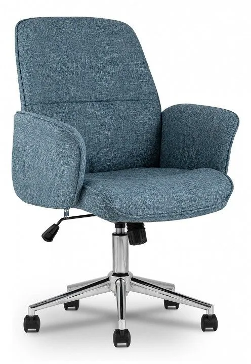Кресло компьютерное Stool Group Simona THOMASINA TWEED BLUE, УТ000003615 Кресло компьютерное Stool Group Simona THOMASINA TWEED BLUE, УТ000003615