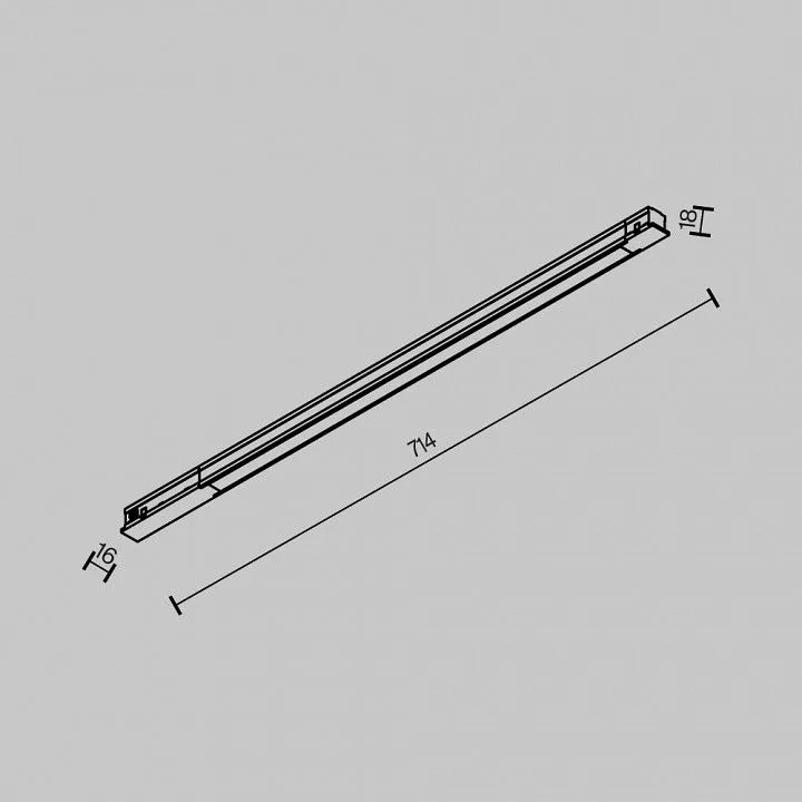 Накладной светильник Maytoni Technical Базис TR231-2-15W4K-B