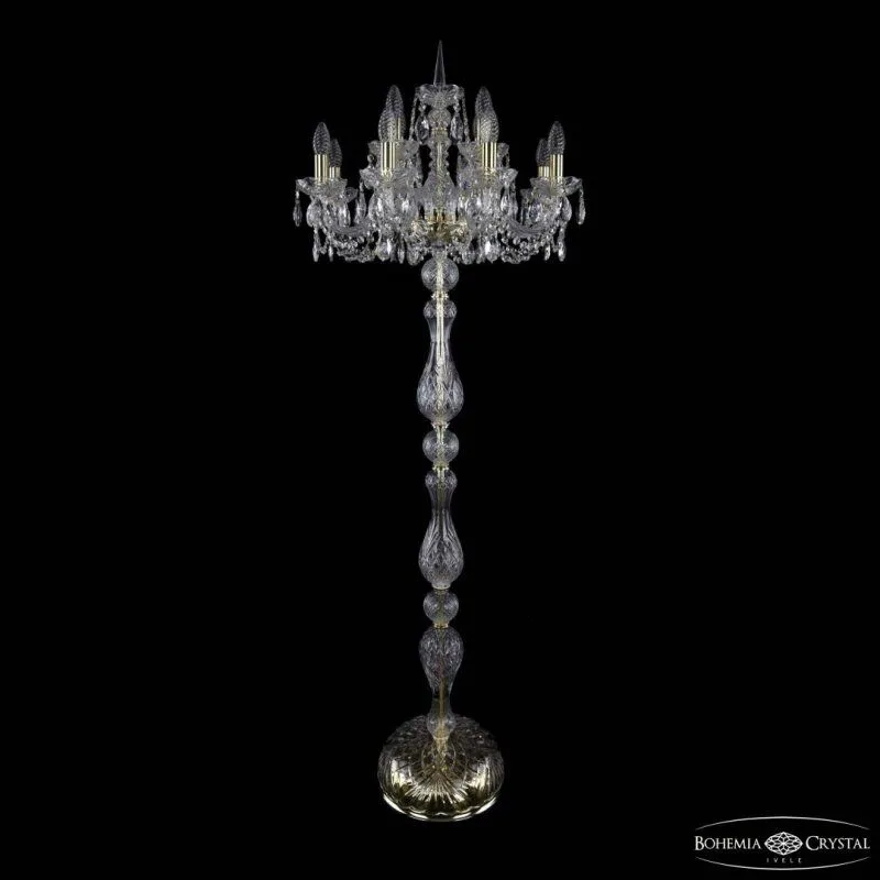 Торшер Bohemia Ivele Crystal 1402 1402T1/8+4/195-165 G