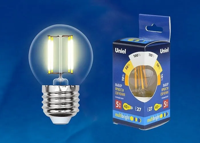 Лампа светодиодная Uniel MB GLM10TR E27 5Вт 3000K UL-00002370