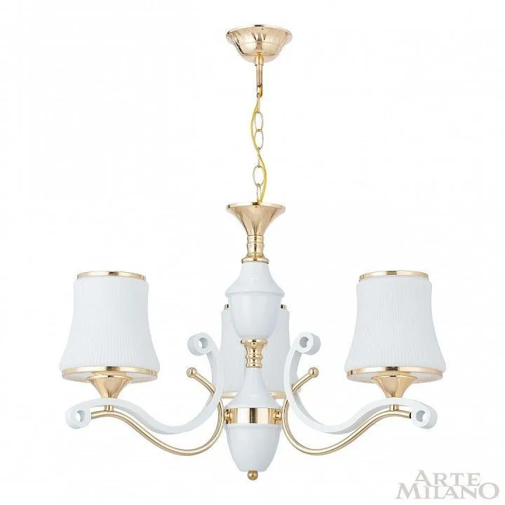 Подвесная люстра Arte Milano Florentia-3987 303987/3 Wh/Gd