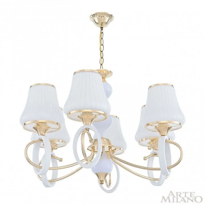 Подвесная люстра Arte Milano Florentia-2387 302387/6 Wh/Gd
