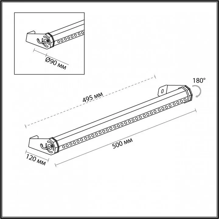 Накладной светильник Odeon Light GRAZE 7040/14WL