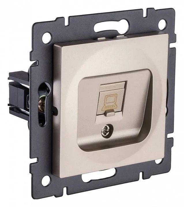 Розетка Ethernet RJ-45 без рамки Kollinger  REA-016GD