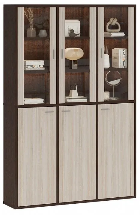 Шкаф-витрина Домино СУ(ш3в2)+3ФГ+3ФС