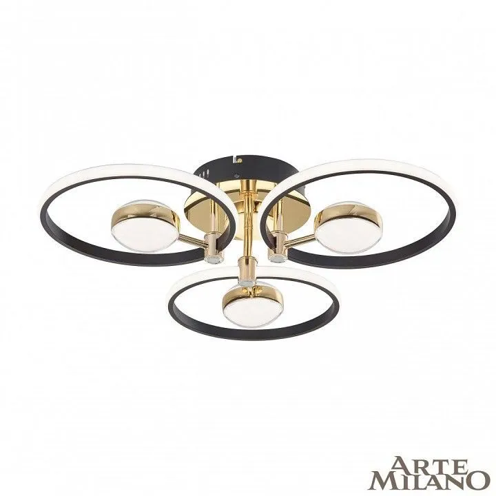 Потолочная люстра Arte Milano Ferrara-76140 276140/3+3 BK/GD