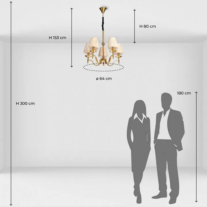 Подвесная люстра MW-Light Вирджиния 7 444012205