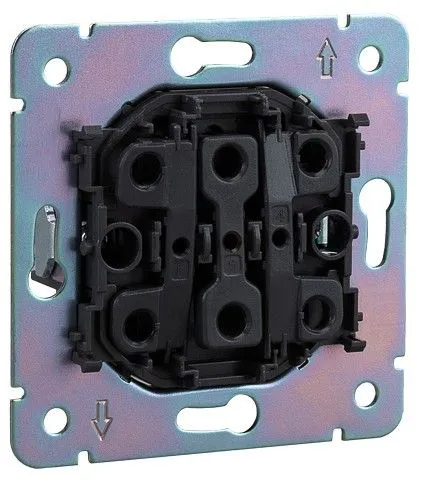 Выключатель трехклавишный без рамки Kranz ROUND KR-78-0707-2