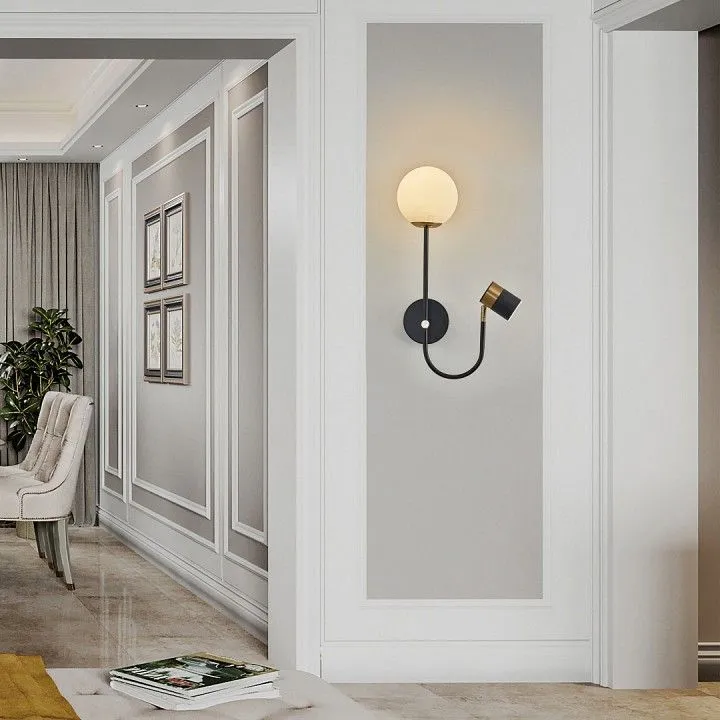 Бра с подсветкой Arte Milano Ferrara-71040 274802/1+1B BK/GD