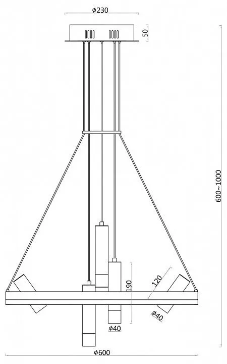 Подвесная люстра Favourite Daur 3097-7P