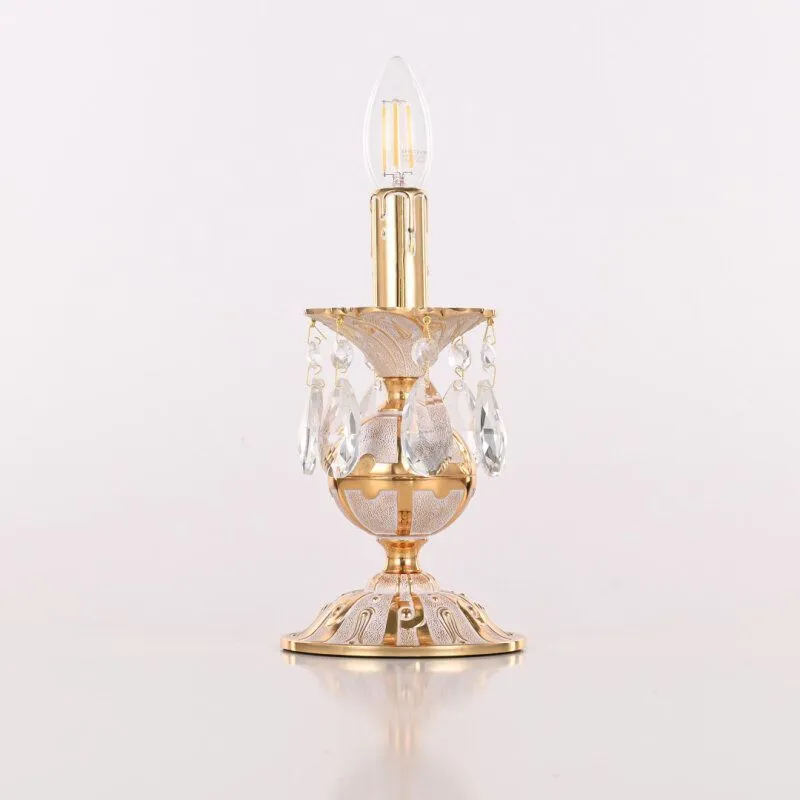 Настольная лампа декоративная Bohemia Ivele Crystal AL77 AL77500L/1-23 GW