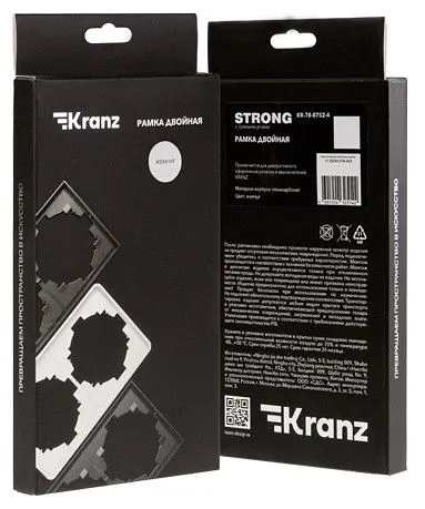 Рамка на 2 поста Kranz STRONG KR-78-0752-4