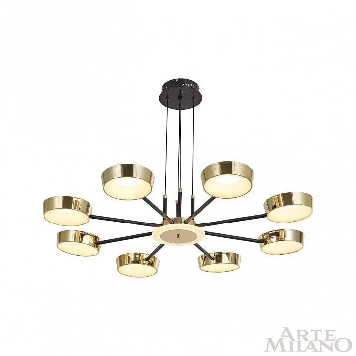 Подвесная люстра Arte Milano Ferrara-71079 271079/8 BK/GD