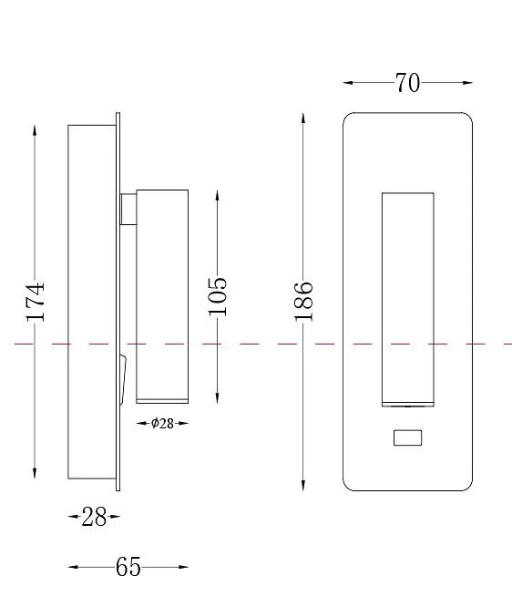 Бра Maytoni Technical Миракс C041WL-L3W3K