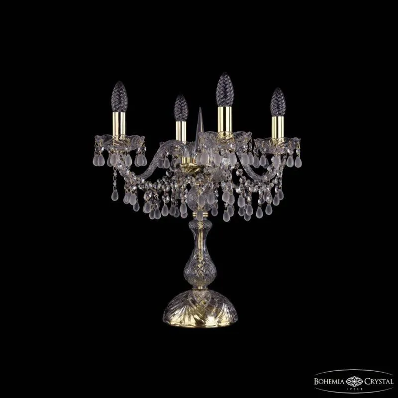 Настольная лампа декоративная Bohemia Ivele Crystal 1410 1410L/4/141-47 G V0300