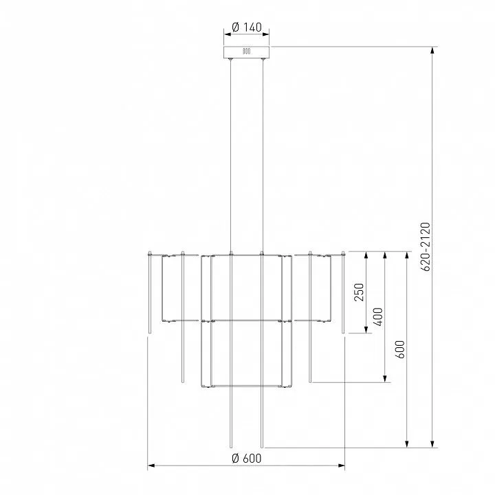 Подвесная люстра Bogate's Queen 91102 LED