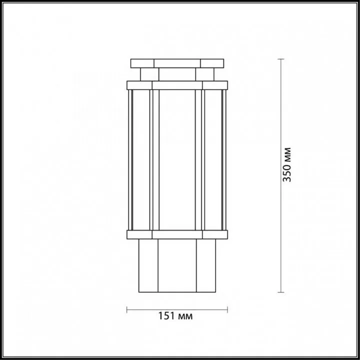 Наземный низкий светильник Odeon Light Gino 4048/1B