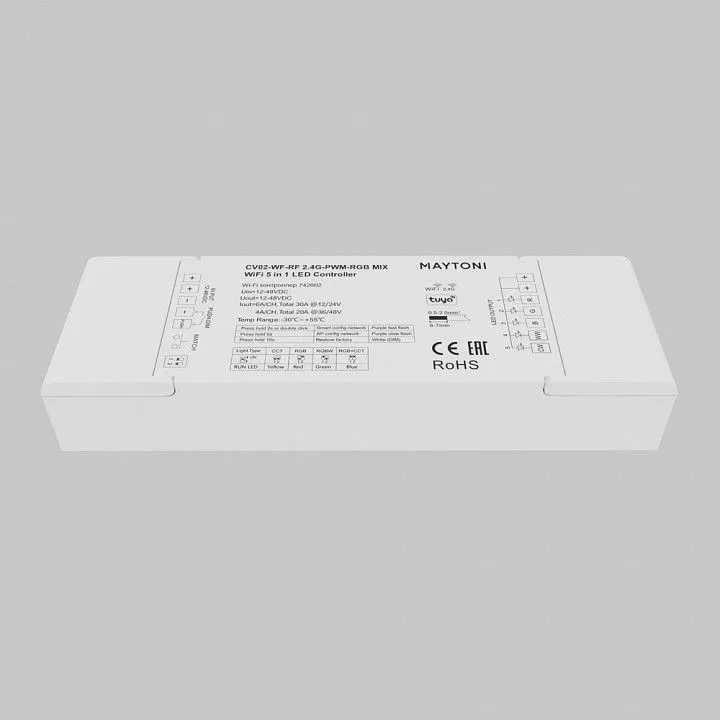 Контроллер-регулятор цвета RGBW Wi-Fi для смартфонов и планшетов Maytoni Lighting control Контроллеры 742002