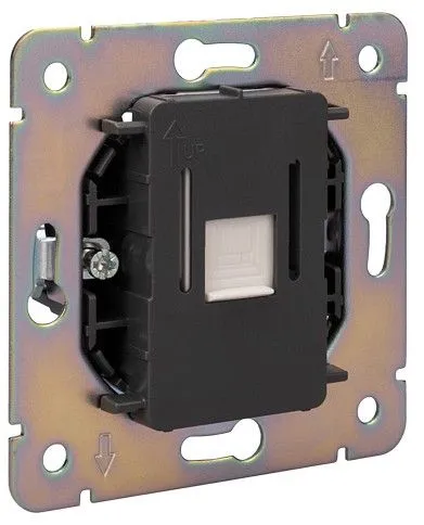 Розетка Ethernet RJ-45 и со шторками, без рамки Kranz ROUND KR-78-0724-1