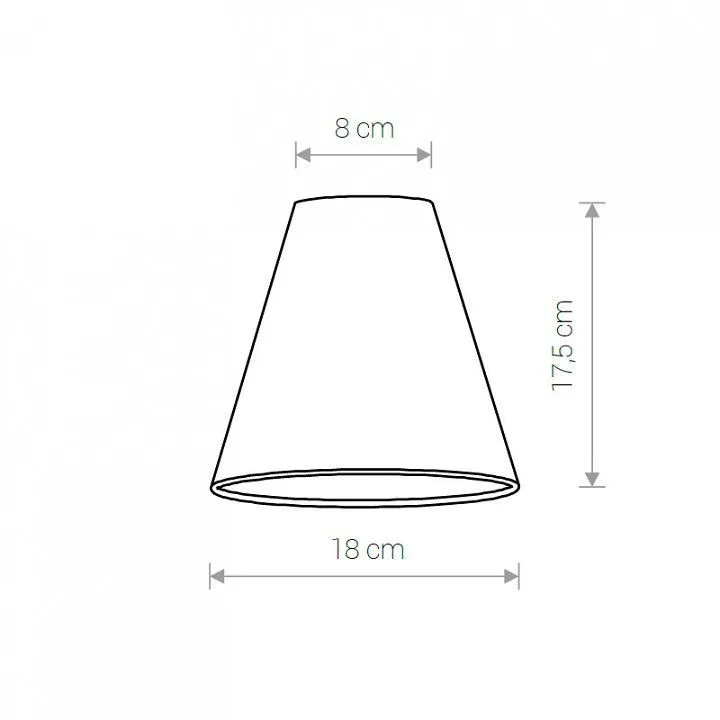 Плафон текстильный Nowodvorski Cameleon Cone S V BL 8415