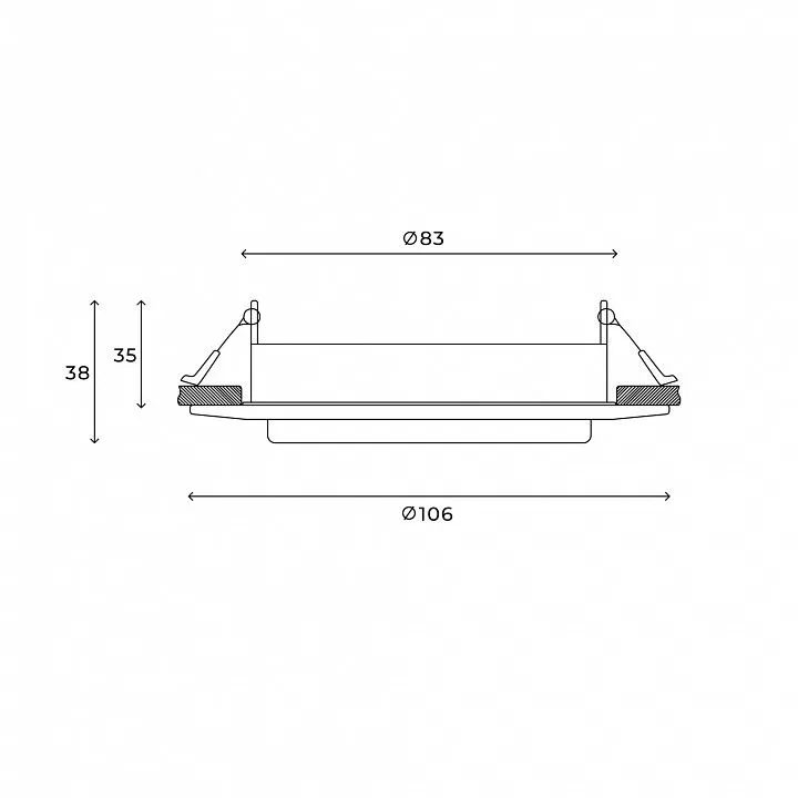 Встраиваемый светильник Hesby Lighting Orbit HSBL_0131