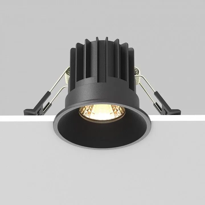 Встраиваемый светильник Maytoni Technical Раунд DL058-7W2.7K-B