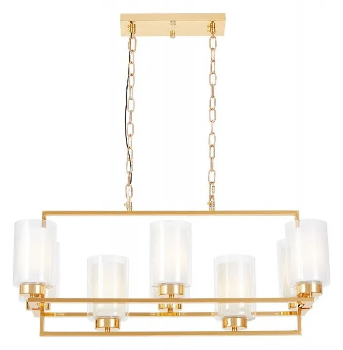Подвесная люстра LUMINA DECO Lino LDP 1239-8 F.GD