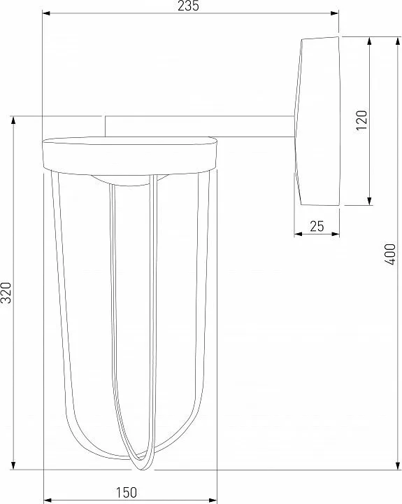 Светильник на штанге Elektrostandard Ritz Ritz (35183/D) черный