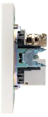 ТВ-розетка и розетка Ethernet RJ-45 без рамки Kranz STRONG KR-78-0722-4