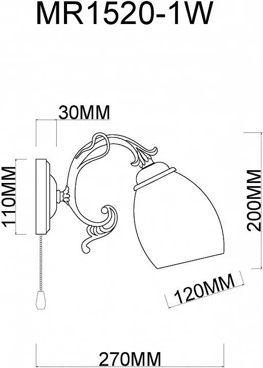 Бра MyFar Biene MR1520-1W Бра MyFar Biene MR1520-1W